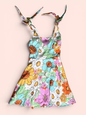 Show Me Your Mumu MUMU Mini Little Claire Dress Girls 8–9 Floral Smocked